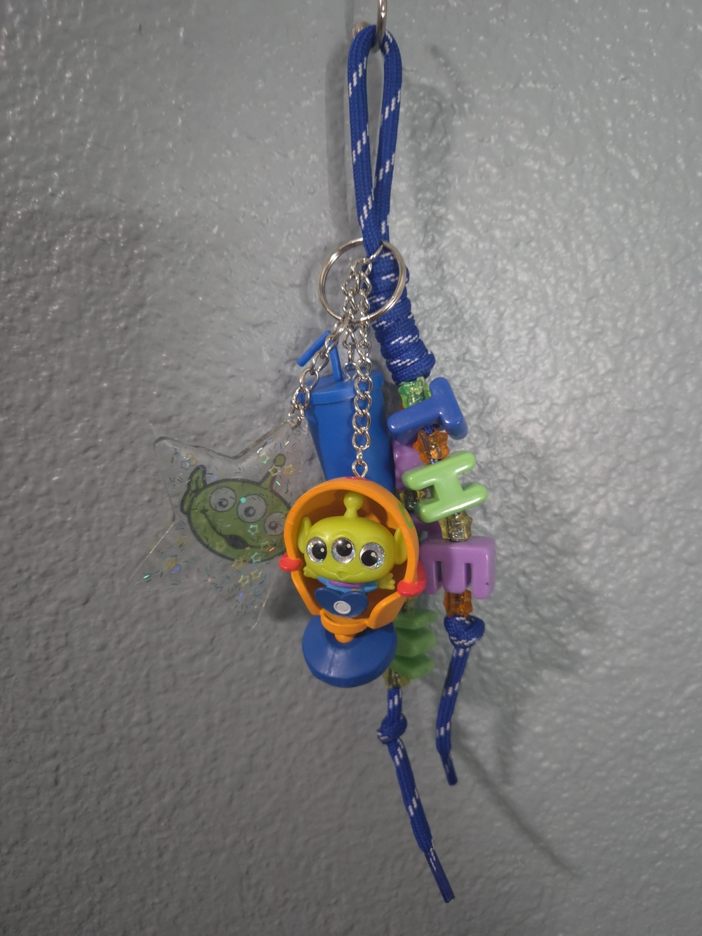 Toy Story Alien Blue and Green Keychain Charm